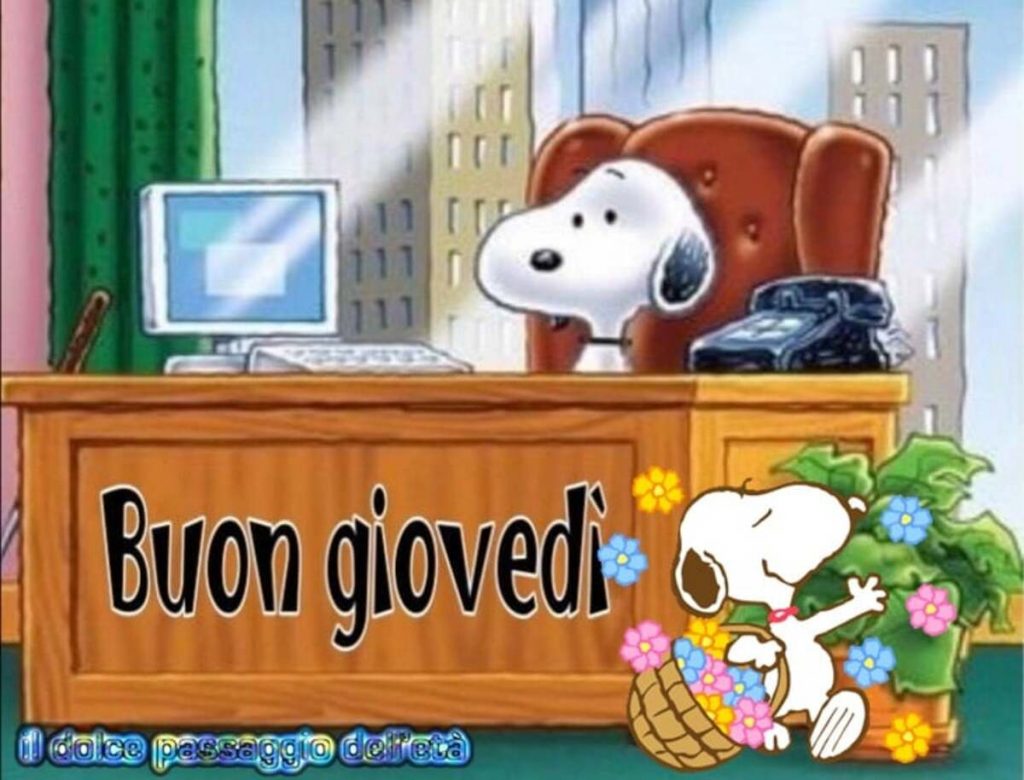 Buon giovedì Snoopy